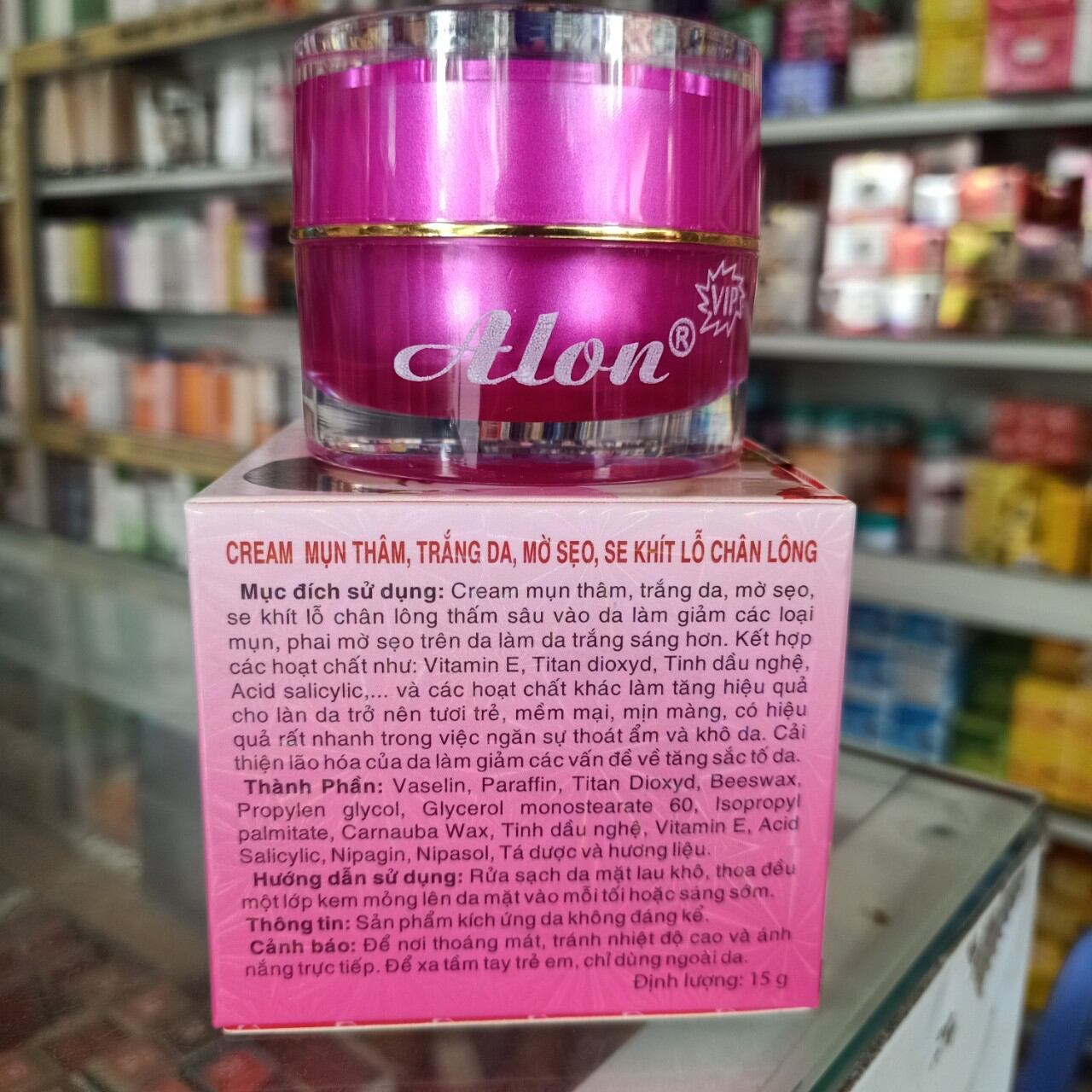 [HCM]Kem alon mụn thâm trắng da 15gr