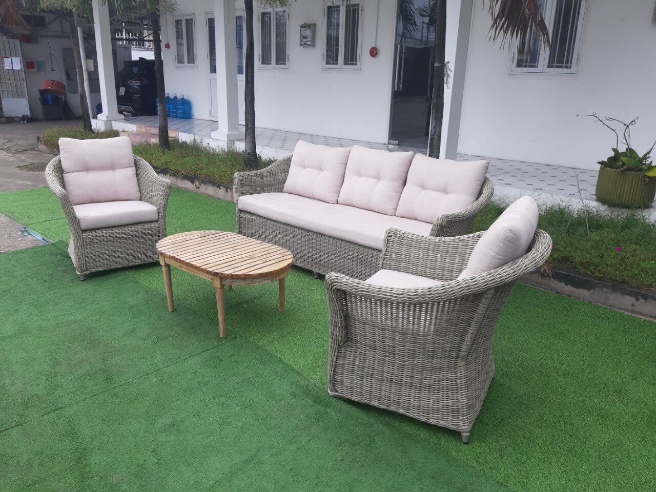 Bộ bàn ghế sợi nhựa VNXK