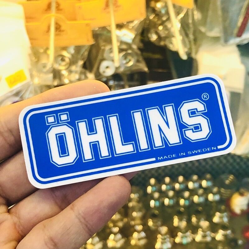 Tem Ohlins Xanh Kéo Lụa, Tem Trong Dán Phuộc Ohlins