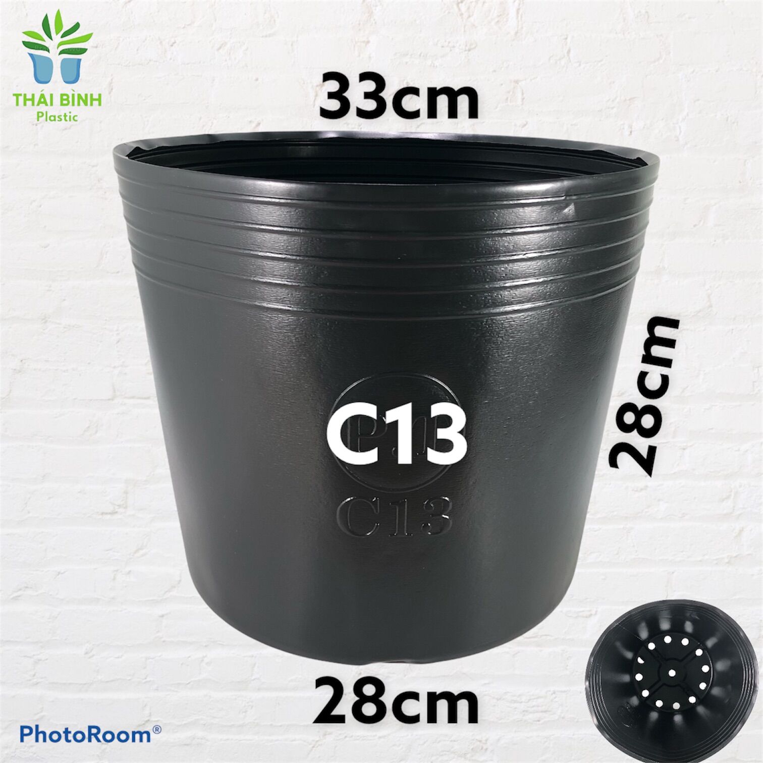 Combo 10 cái chậu nhựa trồng cây c13 -chậu nhựa thái bình