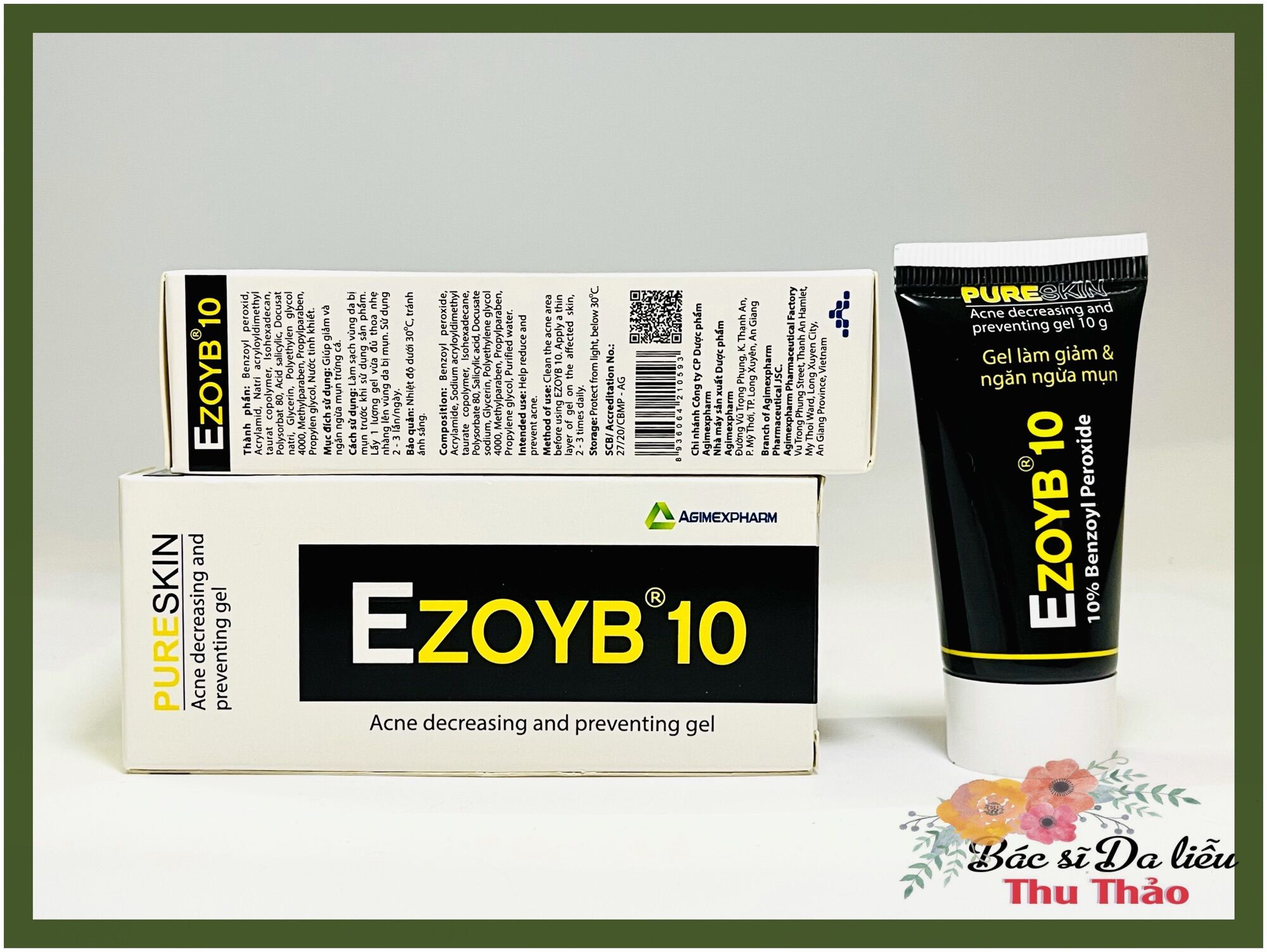 [10g] GEL GIẢM MỤN EZOYB 10 (BENZOYL PEROXIDE - BPO 10%)