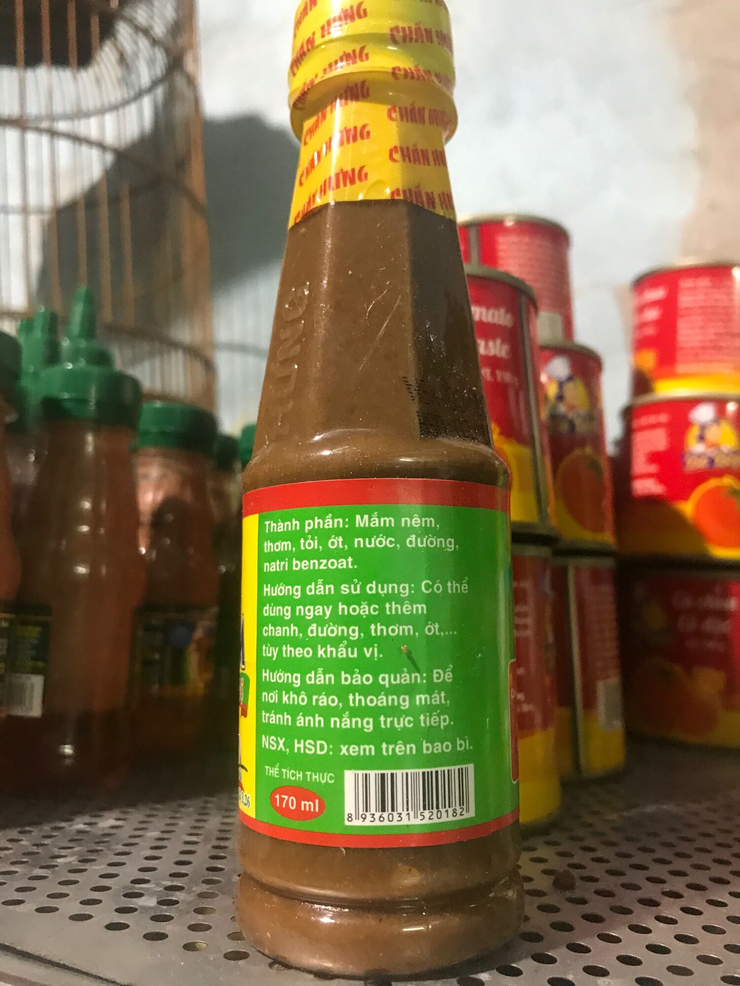 Mắm nêm Chấn Hưng chai 170ml dùng chấm thịt luộc, gỏi cuốn