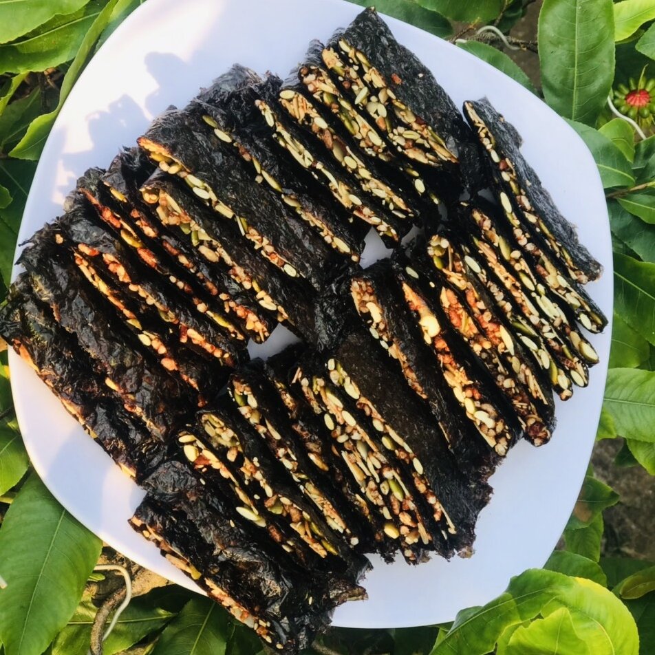 (250GR) BÁNH RONG BIỂN KẸP HẠT DINH DƯỠNG CAO CẤP - THƠM NGON BỔ DƯỠNG-PHÙ HỢP VỚI MỌI LỨA TUỔI healthyfood3B, gralona, ngucocutthuy