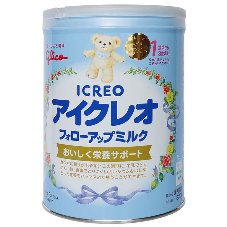 Sữa Glico Icreo số 1 – 820g nội địa Nhật Bản cho bé 1-3Y