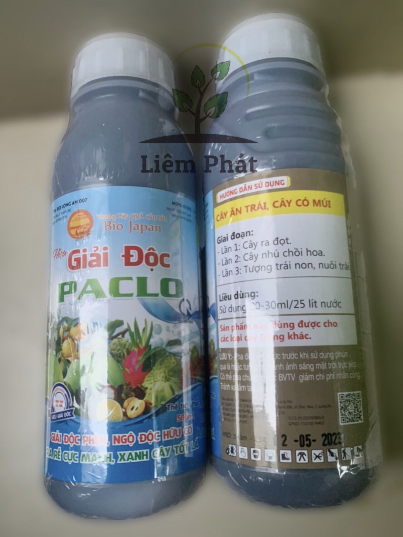 1 chai giải độc Paclo 500ml thương hiệu quả cầu lửa