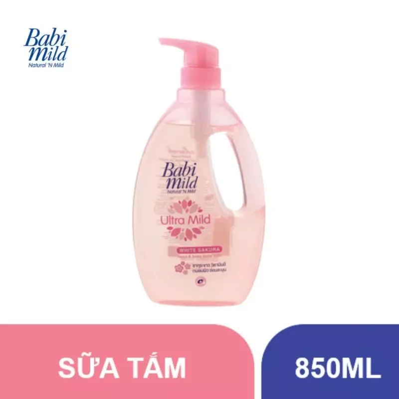 Sữa tắm gội Babi Mild 800ml Thái Lan