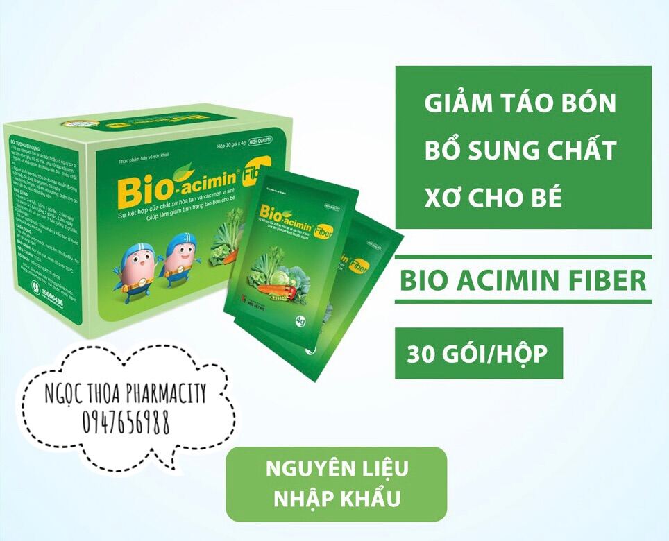 ✅ Bioacimin Fiber - Cốm Bổ Sung Chất Xơ Tự Nhiên Cho Trẻ Táo Bón