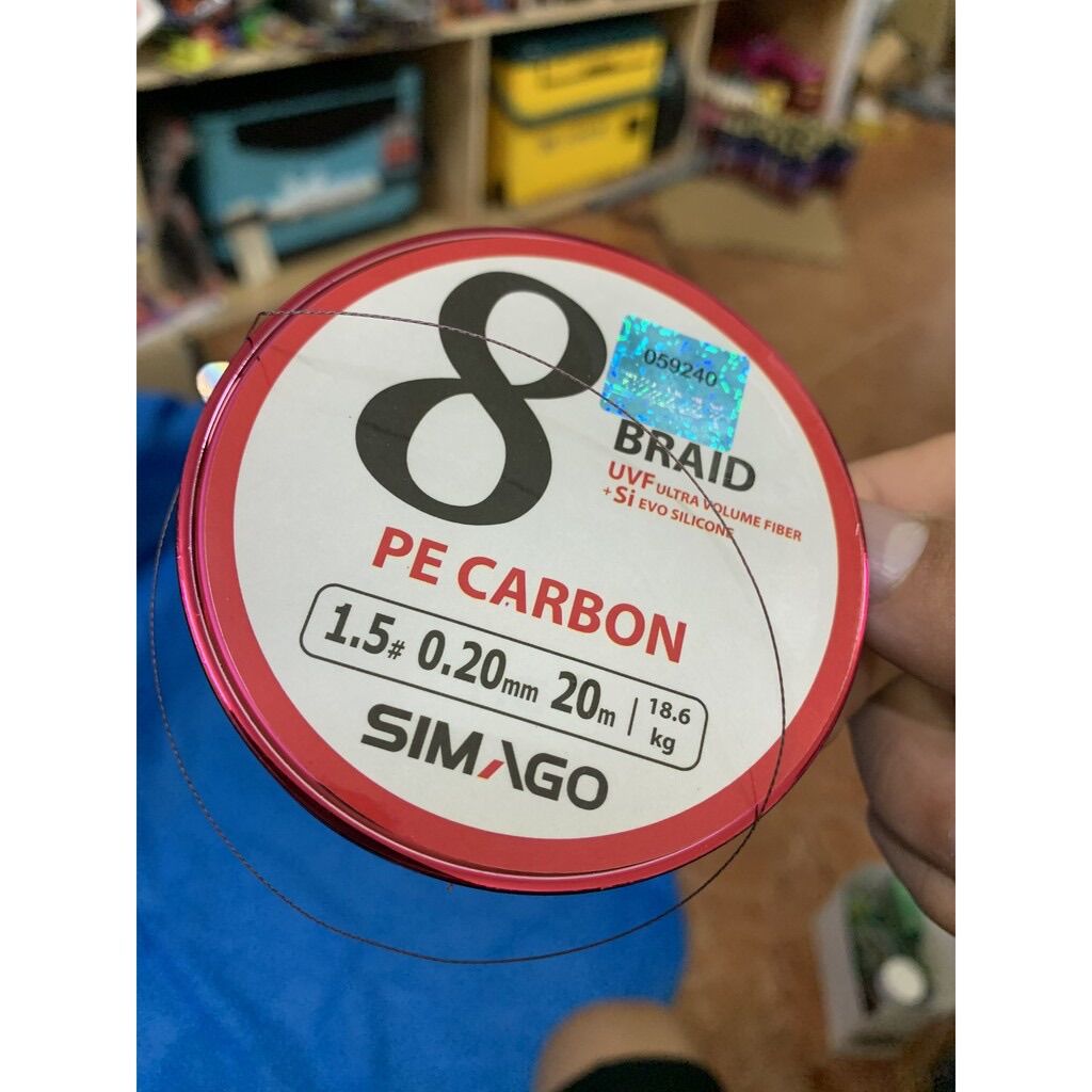 Dù buộc thẻo PE Carbon Simago 20m ( Hàng Chính Hãng)