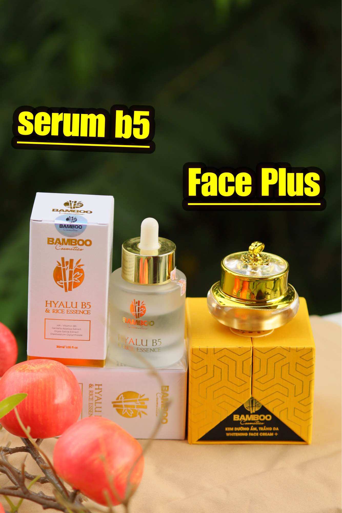 Comboo Kem Face LụaVà Serum B5 30ml Bamboo (Chính Hãng )