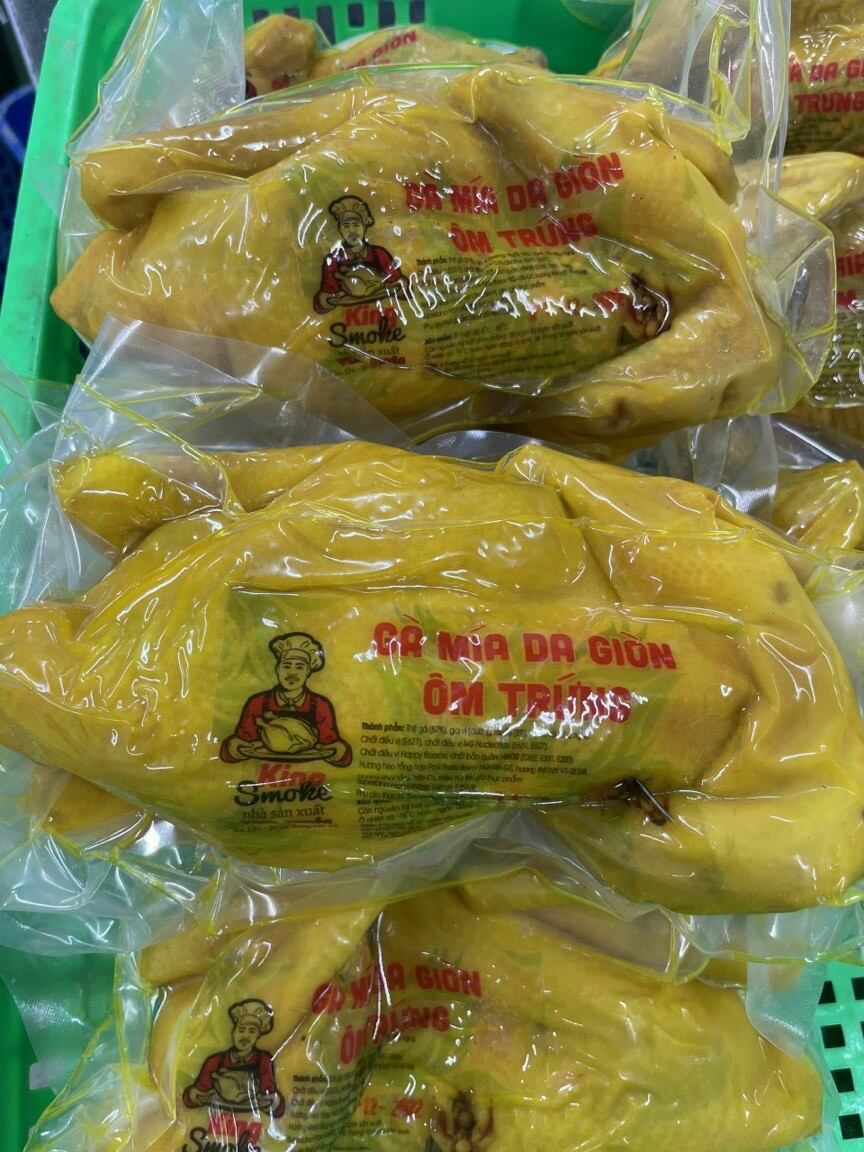 1 con gà ủ mía nguyên con, có trứng, dòn, vị mới, thơm ngon