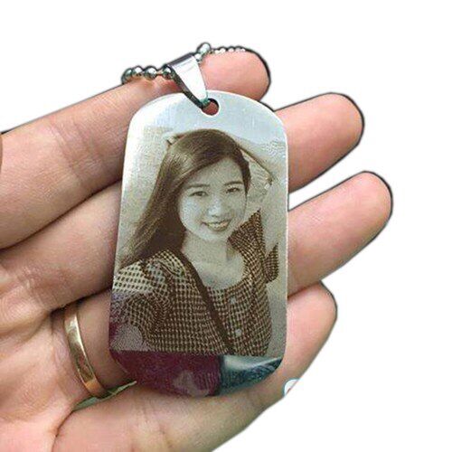 Dogtag Thẻ Bài Khắc Hình Ảnh theo yêu cầu - Dây Chuyền Thẻ Bài