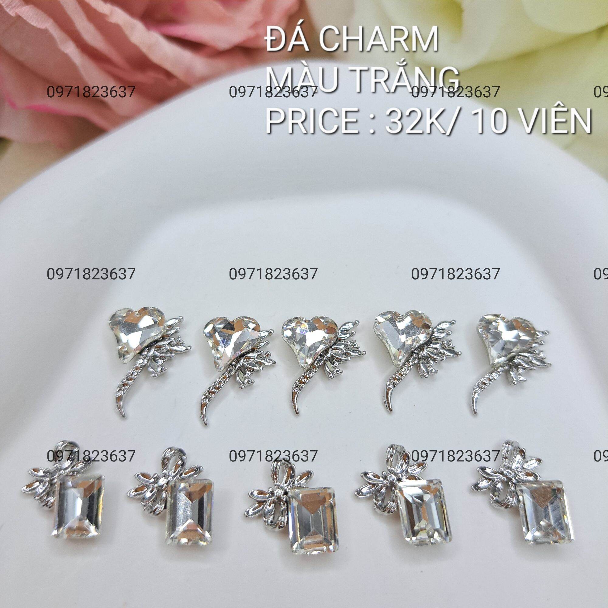 [ HÓT MỚI]  CHARM ĐÁ KHỐI K9 - CHARM NAIL