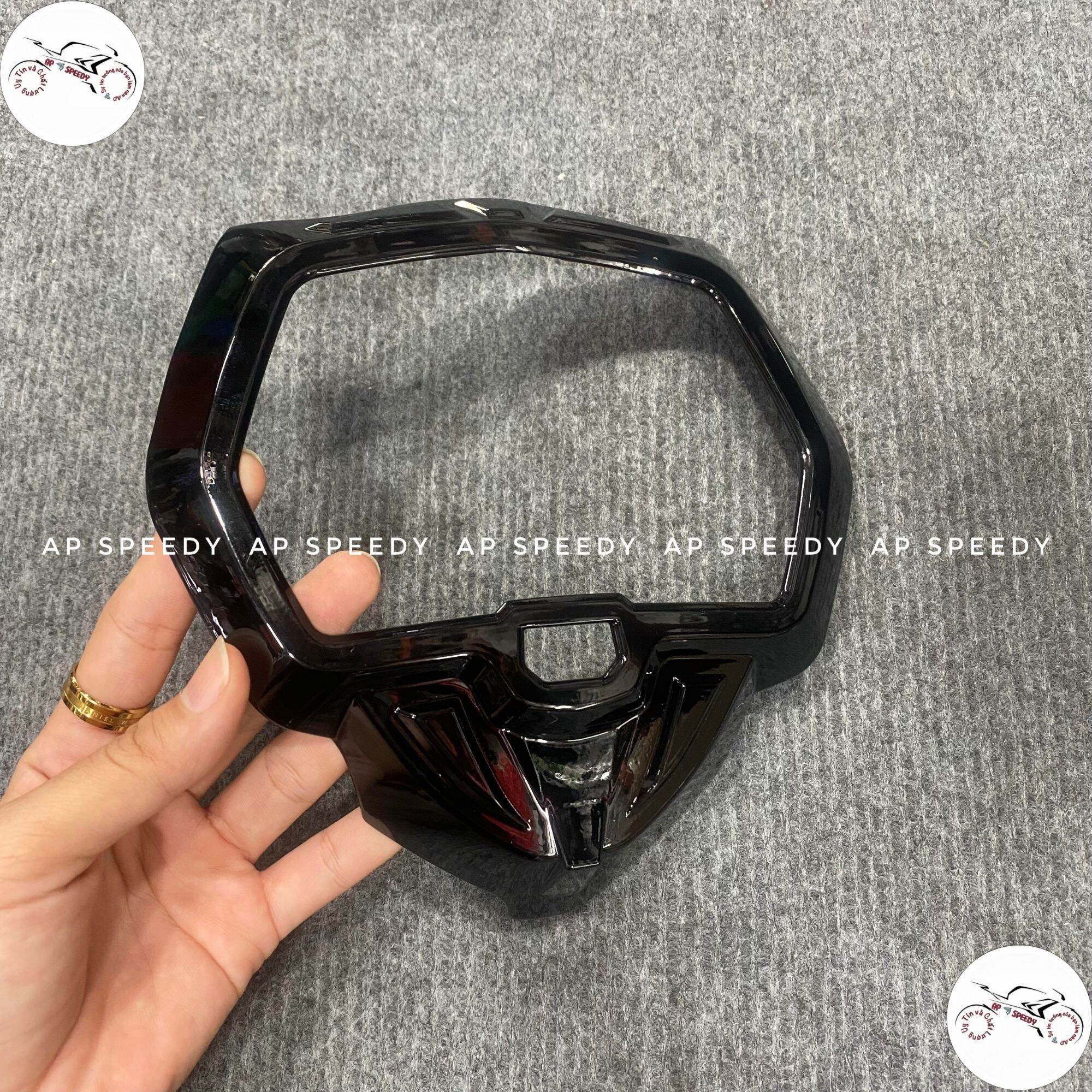Viền đồng hồ xe máy dành cho Ex155 - 2021 (Đen nhám), dễ lắp đặt