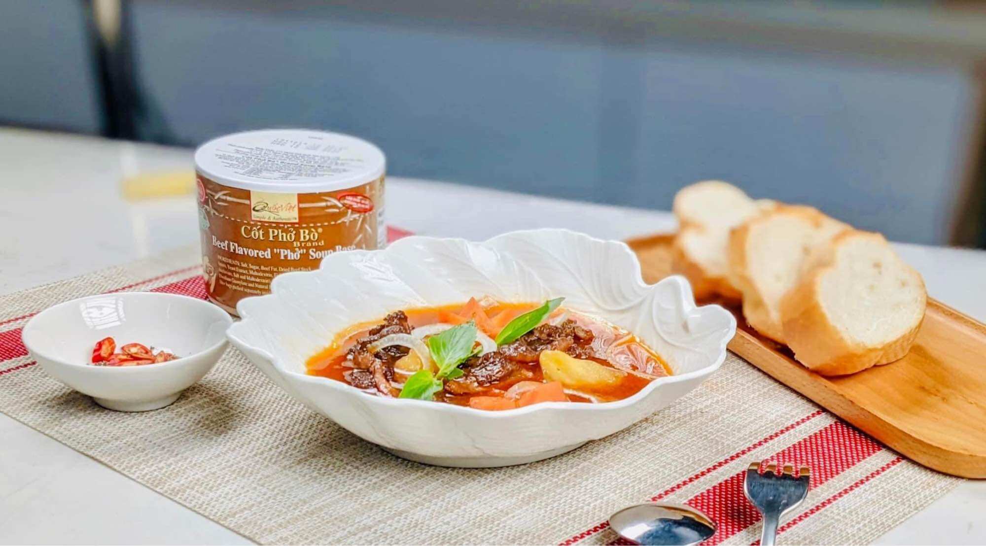 (FREESHIP) Cốt phở bò Quốc Việt foods 300gr (DATE MỚI)