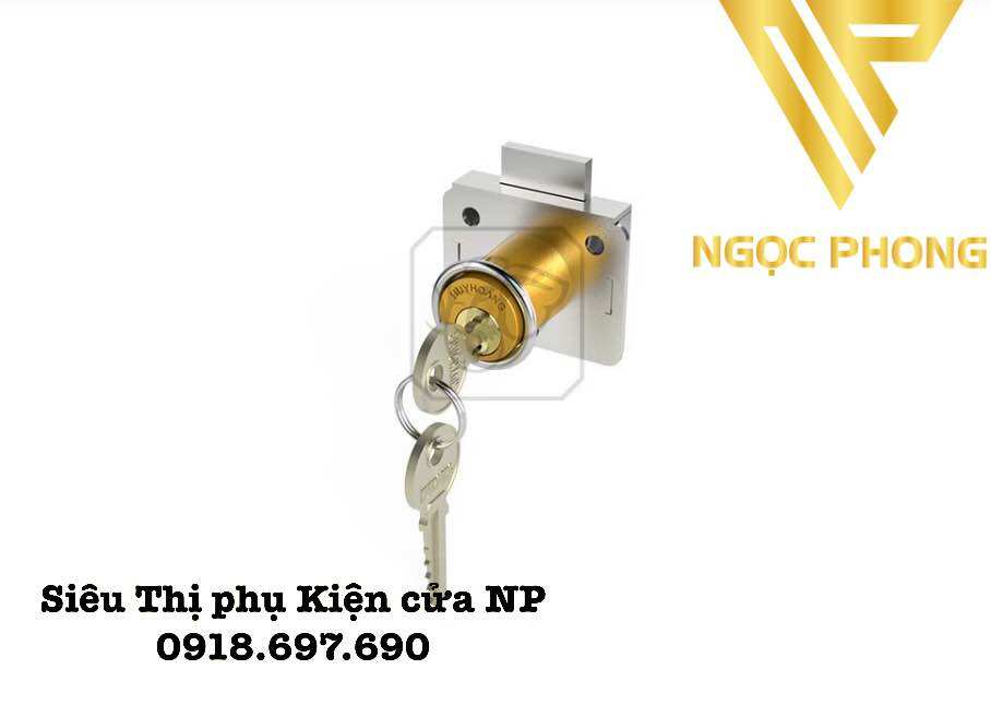 Khoá cốp vuông - khoá tủ ngăn kéo - cánh tủ huy hoàng 06