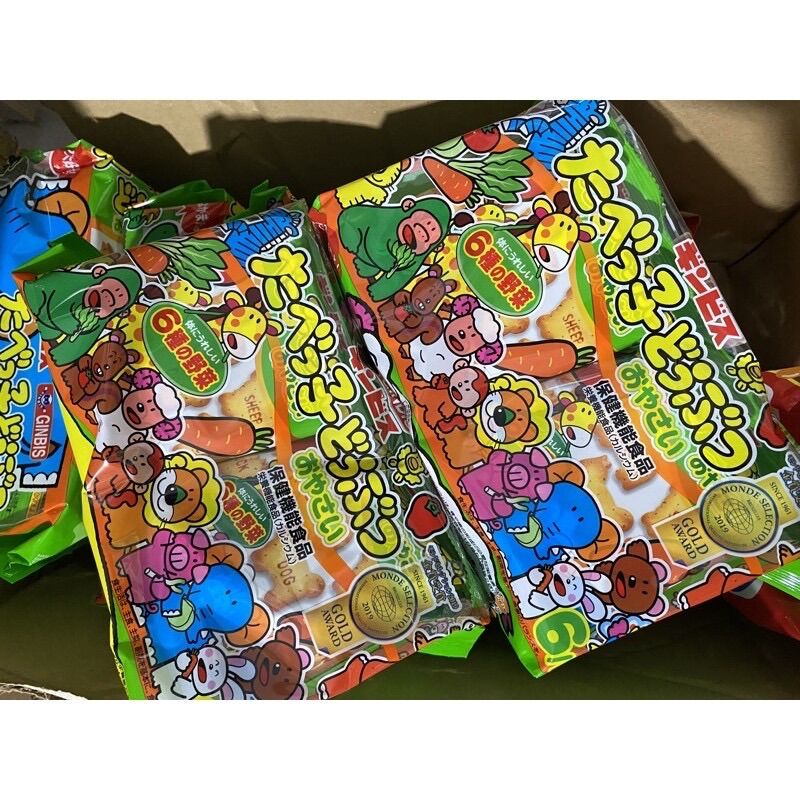 Bánh quy ăn dặm hình thú Ginbis cho bé