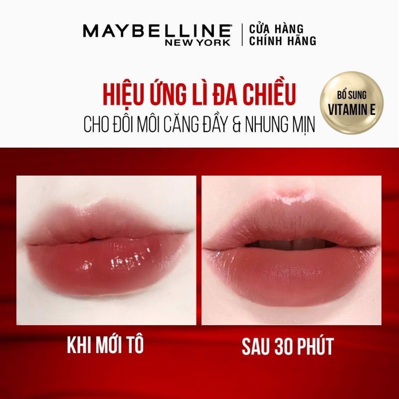 Son kem lì Maybelline matte 6.4ml bộ 6 cây