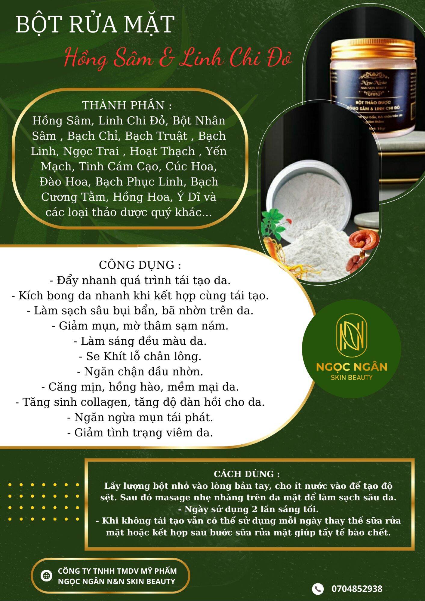 COMBO TÁI TẠO HỒNG SÂM