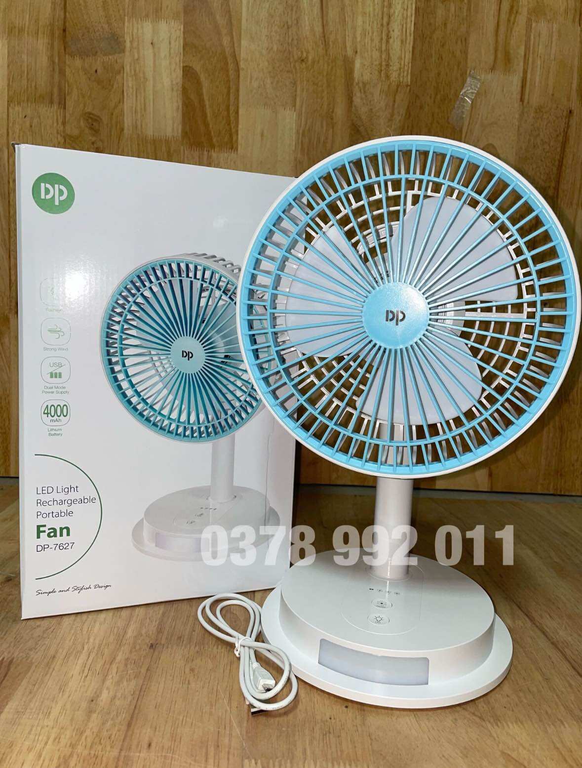 QUẠT SẠC TÍCH ĐIỆN DP 7627