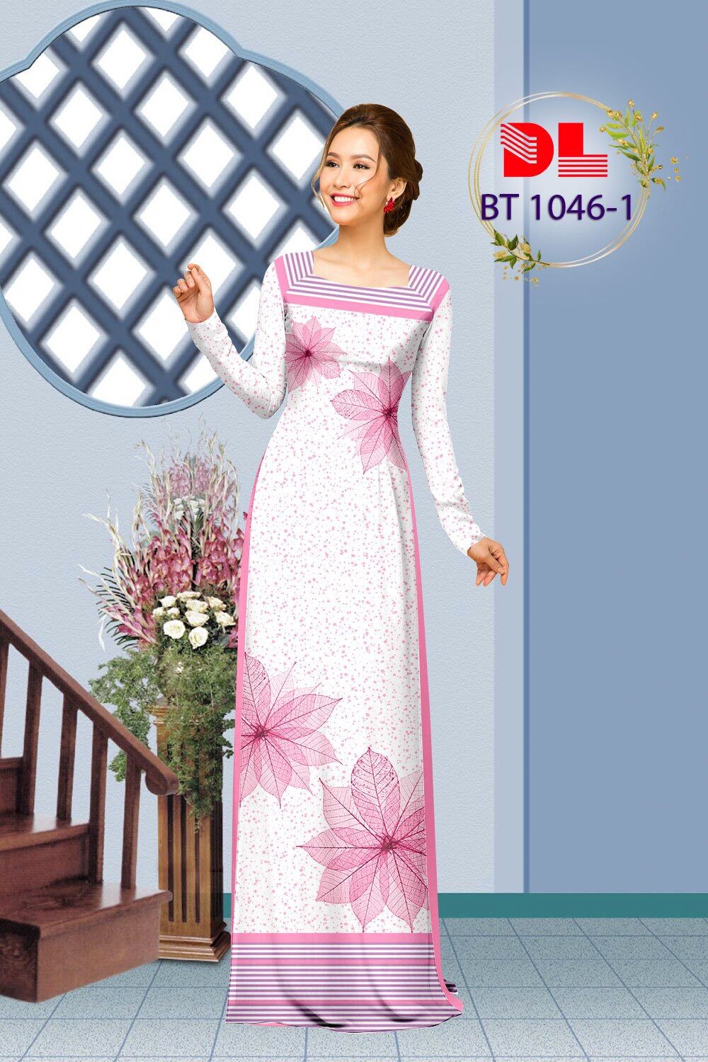 [HCM]Vải áo dài chiếc lá