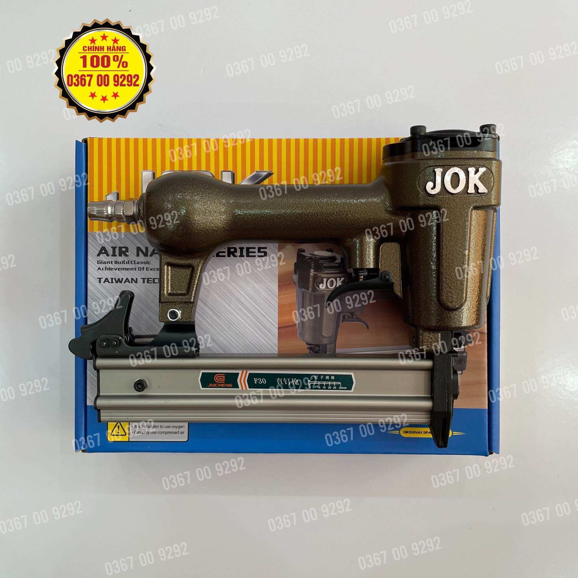 Súng bắn đinh thẳng - súng bắn gỗ f30 jok - dùng hơi khí nén