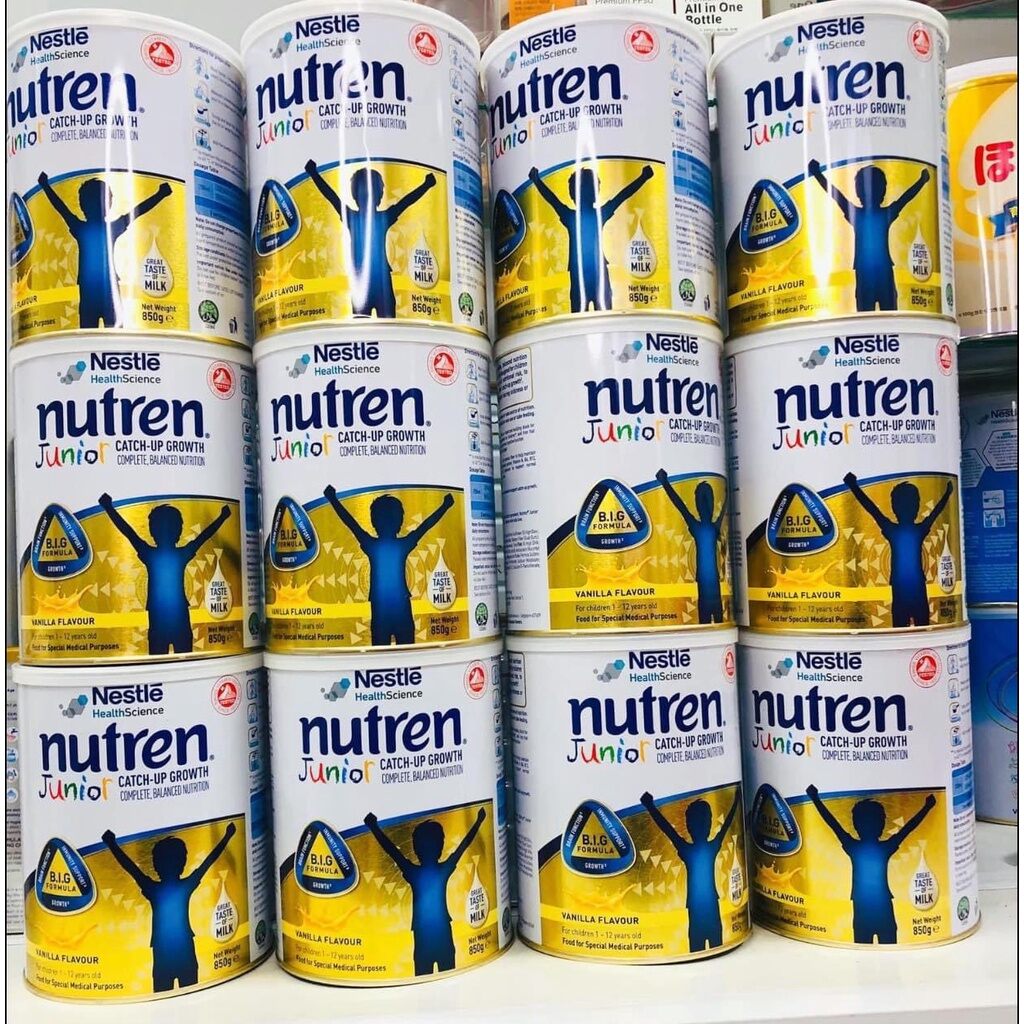 [Date 2024] Sữa bột Nutren Junior 850g mẫu mới