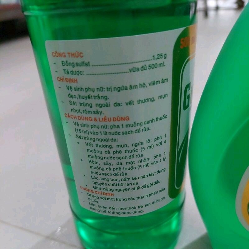 DUNG DỊCH VỆ SINH GYNOFAR 500ML