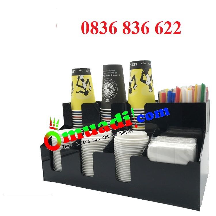 Kệ đựng cốc trà sữa 2 tầng cao cấp