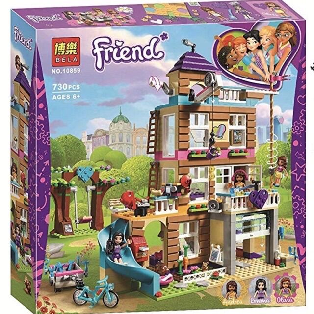 Đồ chơi lắp ráp nhà cho bé gái - bela lắp ráp friend 10859 - ngôi nhà tình bạn