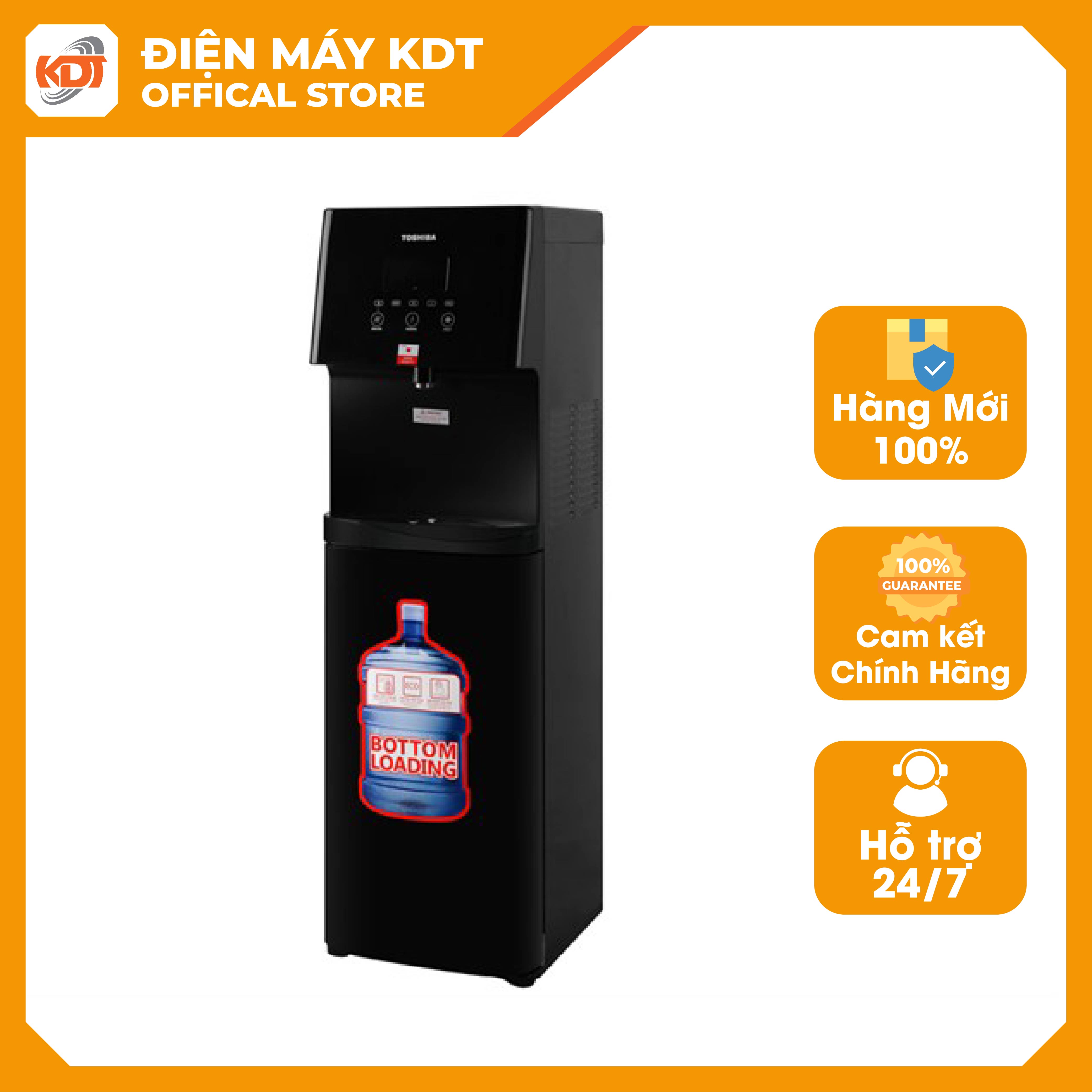 Cây Nước Nóng Lạnh Toshiba RWF-W1830BV(K) Giá 5,614,000 Đồng*Miễn phí vận chuyển