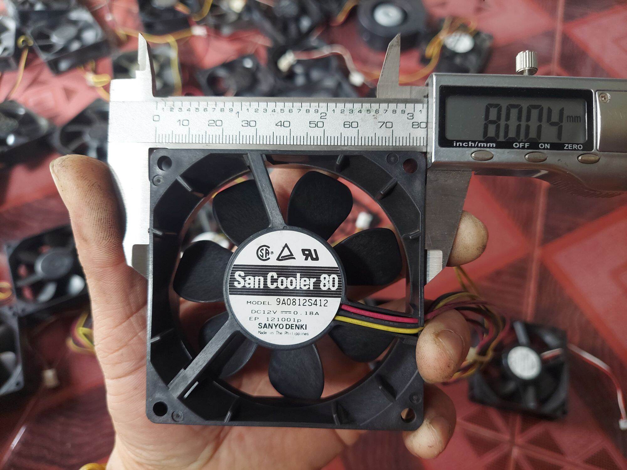 Quạt tản nhiệt 12v 8×8×2.5