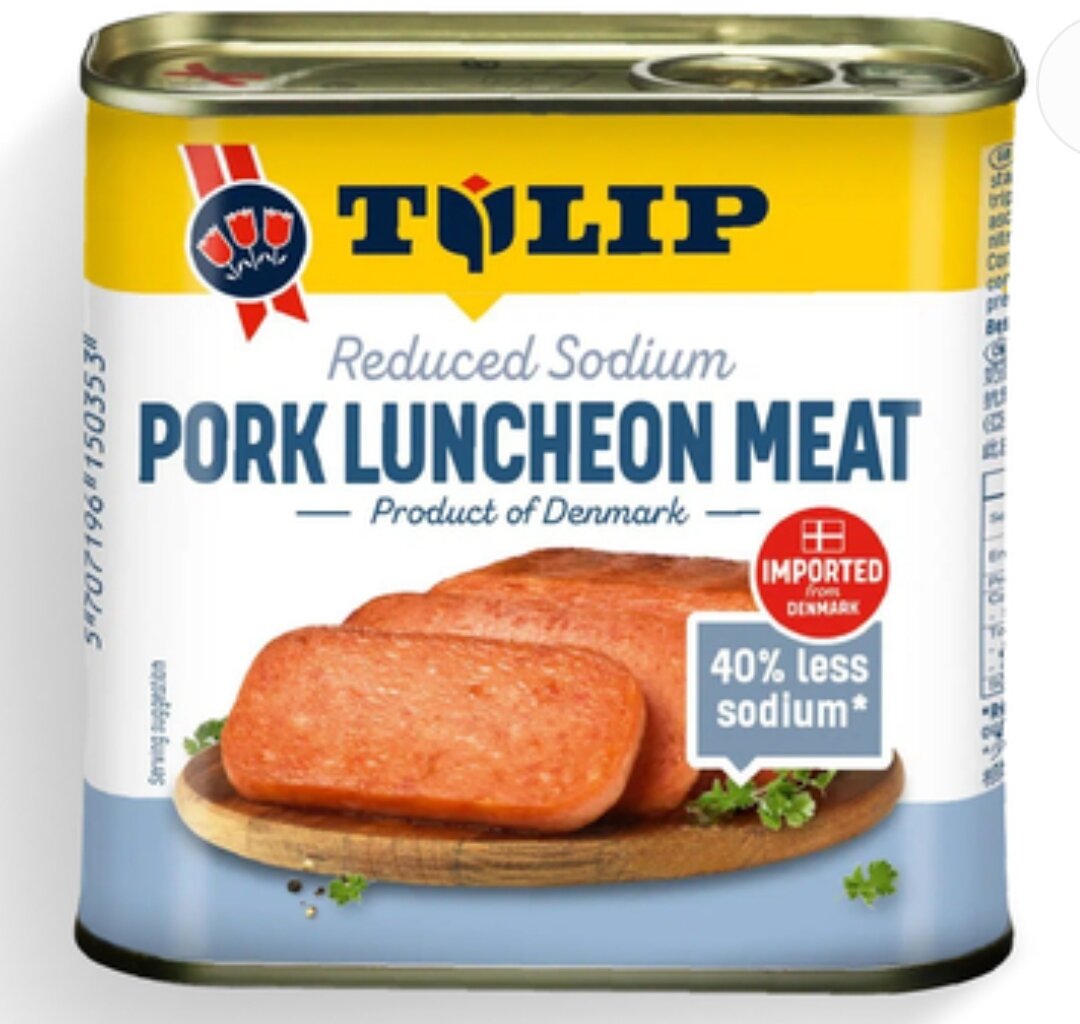 Thịt Hộp Tulip Pork Luncheon Meat 40% Less Sodium 340g