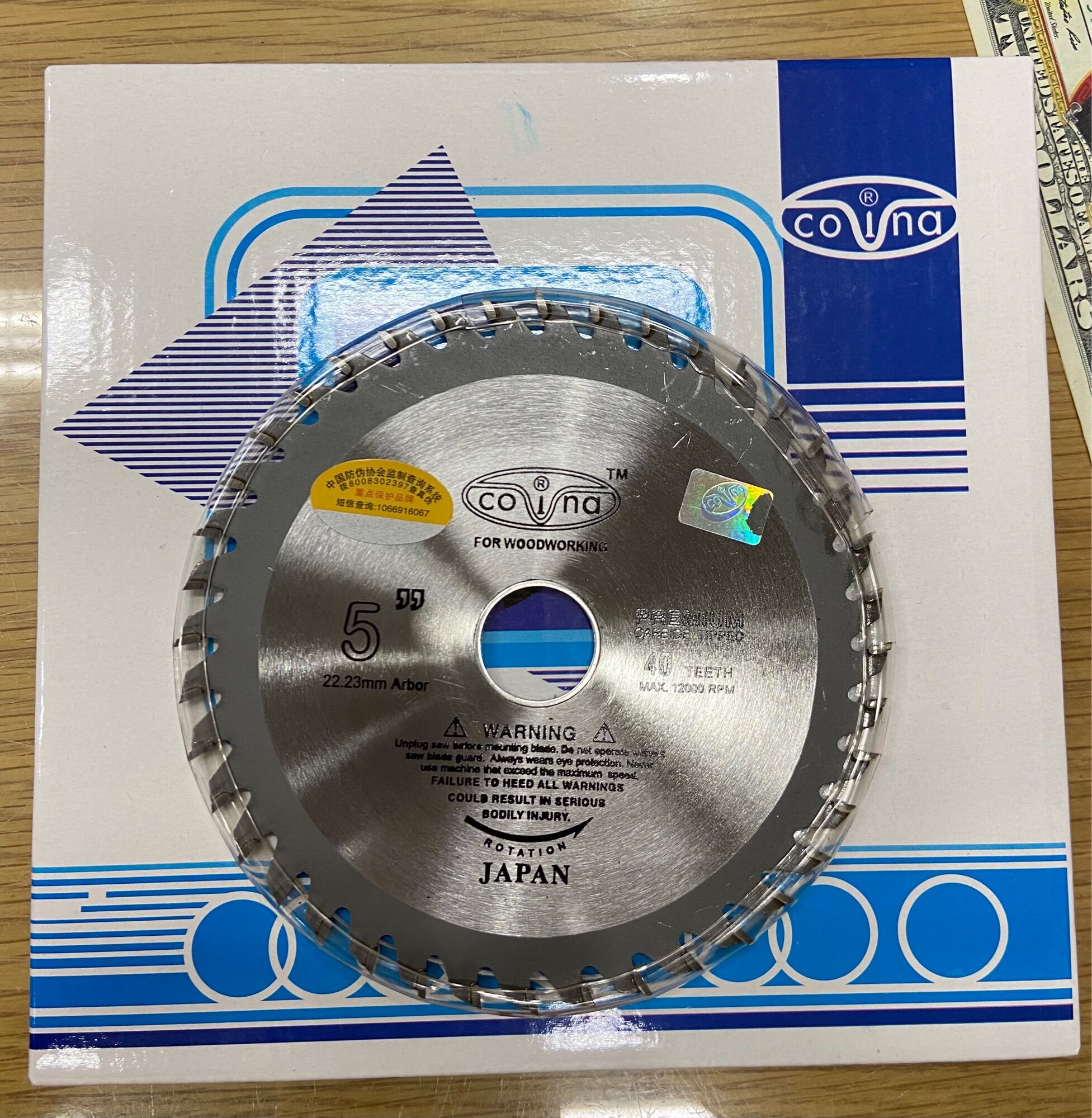 Lưỡi cưa gỗ covina 125x40x22
