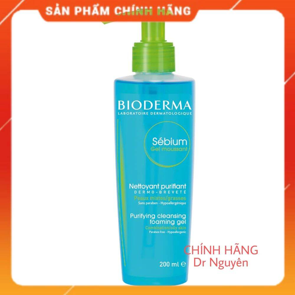 (Chính Hãng Bác Sĩ)Sữa Rữa Mặt Bioderma 200Ml Xanh Cho Da Nhờn Mụn Hồng Cho Da Khô Nhạy Cảm