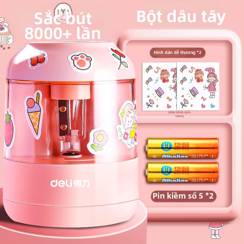deli | Máy Sắc Bút Chì Điện Tự Động Cho Trẻ Em