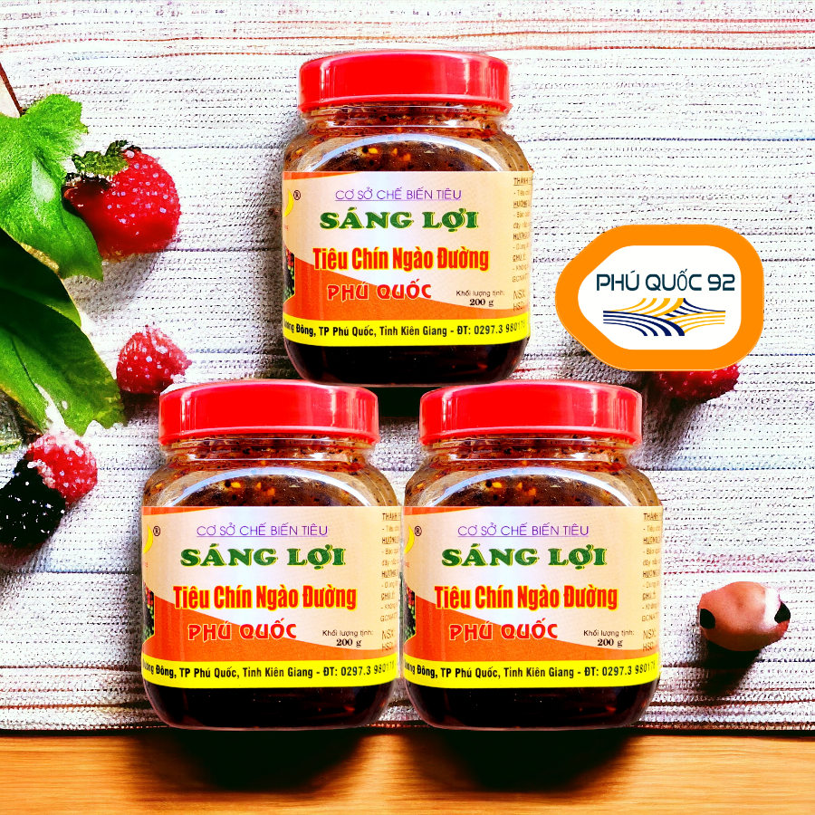 Tiêu ngào đường phú quốc - 3 hủ loại 200g