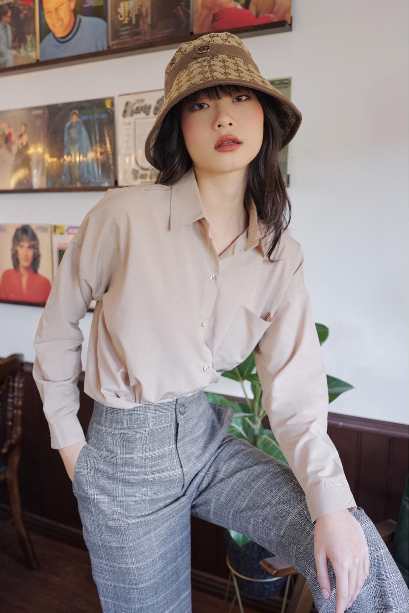 Ceci Cela - Áo Sơ Mi Dáng Dài Basic Năng Động