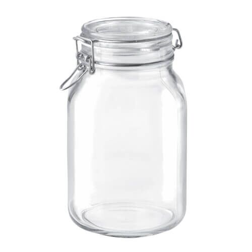 Sỉ lẻ Hủ/bình/lọ thuỷ tinh đẹp nắp gài 2000ml milk kefir water kefir kombucha nấm sữa