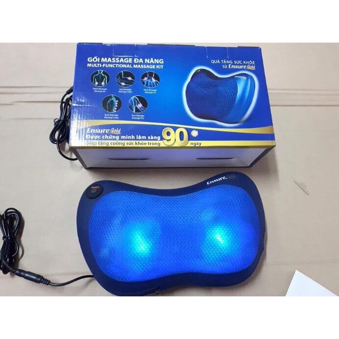 Gối massage hồng ngoại 8 bi (quà tặng của ensure)