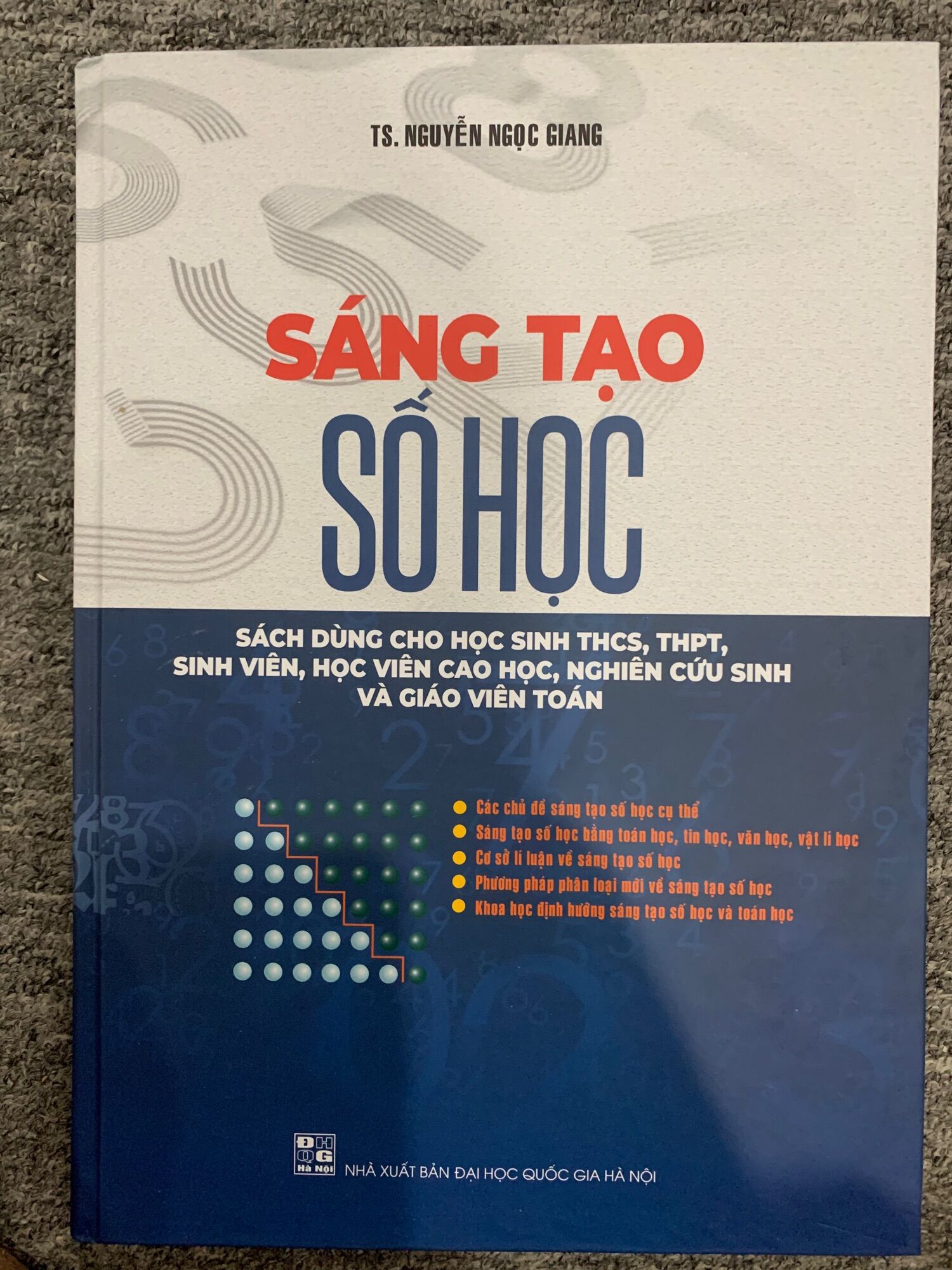 Sáng tạo số học(HS thcs, thpt , sinh viên , học viên cao học, nguyên cứu sinh và gv