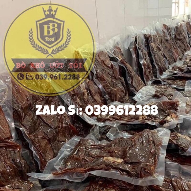 Thịt Bò Khô Ướt Tỏi - Thịt Bò Que Gói 100g
