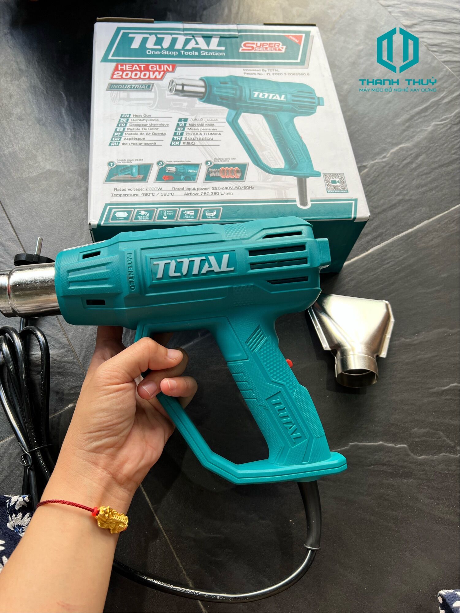 MÁY KHÒ NHIỆT 2000W TOTAL (TB200365)