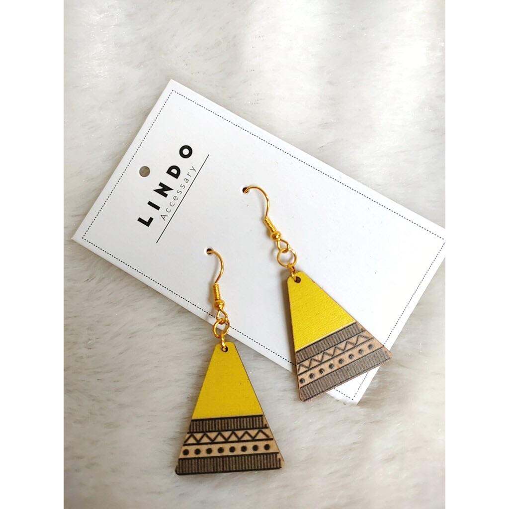 Bông tai gỗ vintage LINDO