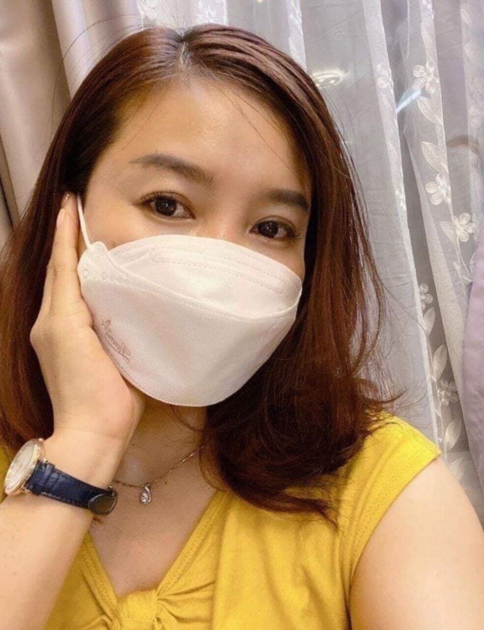 Khẩu trang 3D Land Mask set 6 cái KF74 Hàn( MÀU TRẮNG )