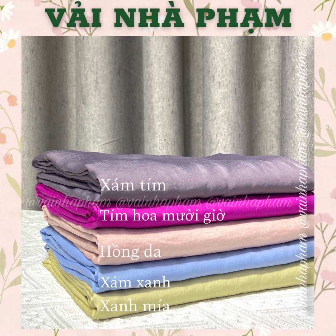 VẢI LỤA TƠ NHUNG-LỤA TƠ NHĂN-KHỔ 1.5M-VẢI NHÀ PHẠM