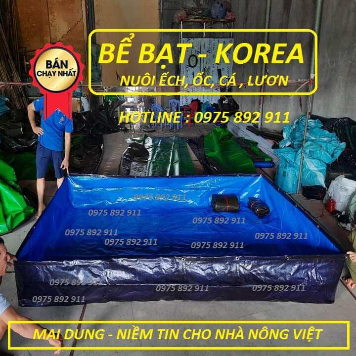 Bể bạt nuôi ốc ếch cá lươn chạch - korea hàn quốc, dầy xịn