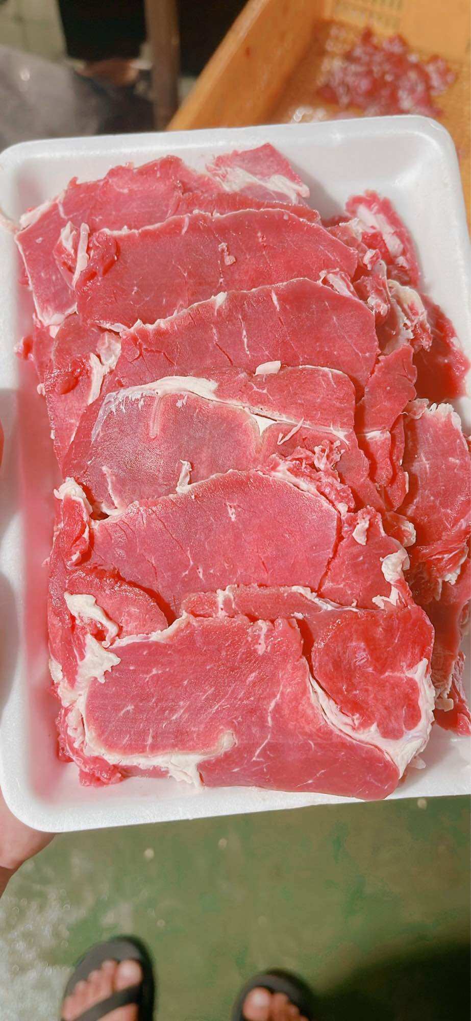 Ba rọi trâu cắt lát vĩ 450gr (giao tphcm)