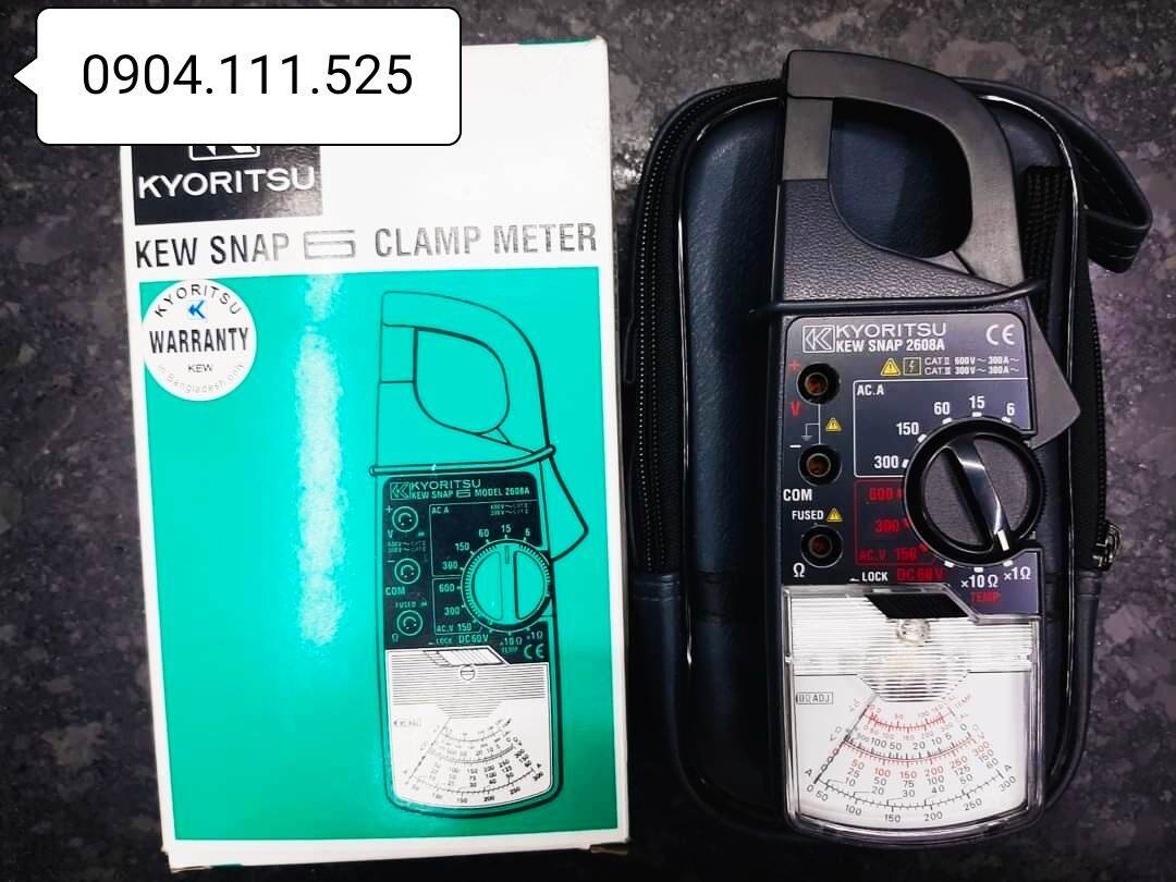[HCM]Ampe kìm đo dòng AC KYORITSU 2608A (300A)