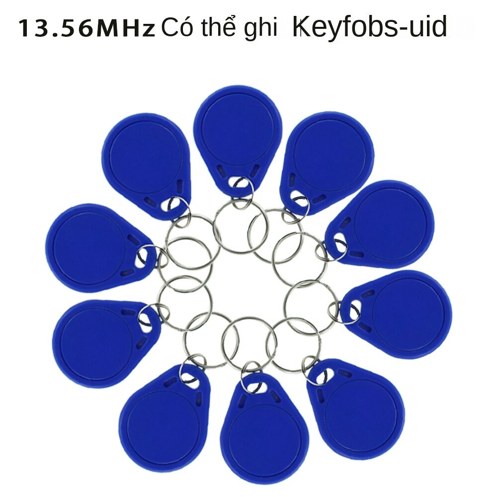 Rfid 13.56mhz uid changeable keyfobs keychains token mf nfc tag rewritable writable access control keycard to copy /clone card