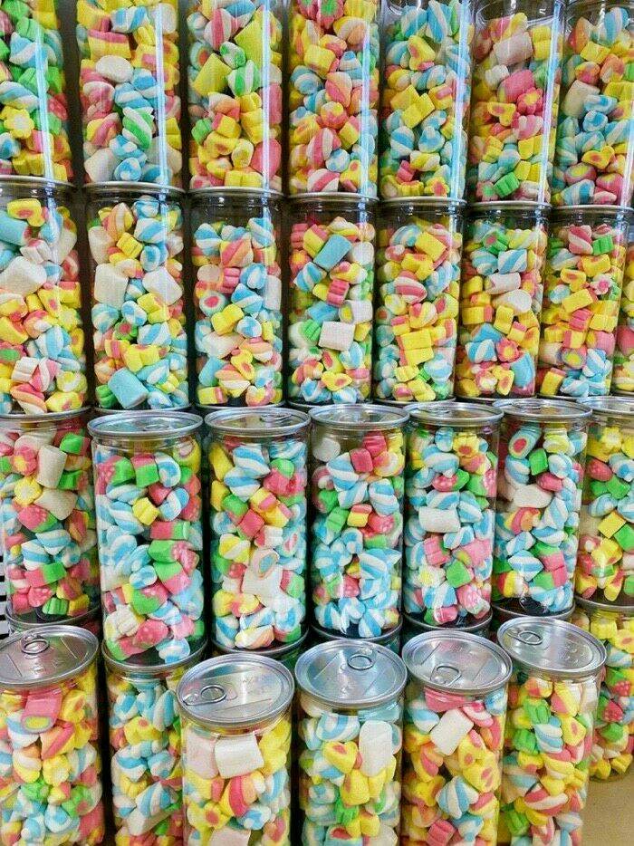 [HCM]Kẹo bông xốp hủ 250g